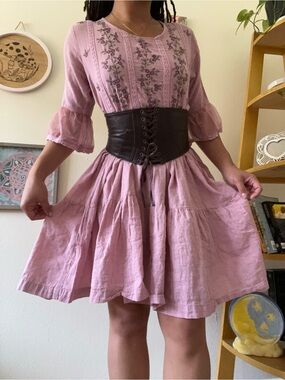 mauve boho dress 🌷